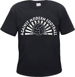 Against Modern Football Herren T-Shirt - Tee Shirt Ultras Schwarz 3XL von HB_Druck