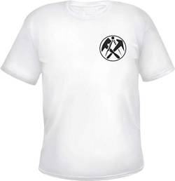 Dachdecker Herren T-Shirt - Tee Shirt L Weiß von HB_Druck