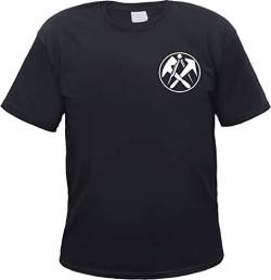 Dachdecker Herren T-Shirt - Tee Shirt XL Schwarz von HB_Druck