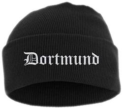 HB_Druck Dortmund Umschlagmütze - Mütze - Bestickt - Einheitsgröße Schwarz von HB_Druck