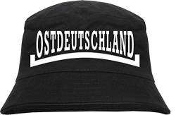 HB_Druck Ostdeutschland Linie Fischerhut - Bucket Hat L/XL Schwarz von HB_Druck