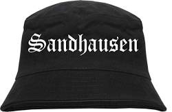 HB_Druck SANDHAUSEN Fischerhut - Bucket Hat L/XL Schwarz von HB_Druck