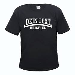 Individuelles Herren T-Shirt - Linie - mit Wunschtext Bedruckt Schwarz 3XL von HB_Druck