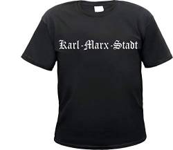 Karl-Marx-Stadt Herren T-Shirt - Altdeutsch - Tee Shirt Chemnitz Schwarz M von HB_Druck