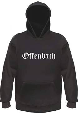 Offenbach Kapuzensweatshirt - Altdeutsch Bedruckt - Hoodie Kapuzenpullover L Schwarz von HB_Druck