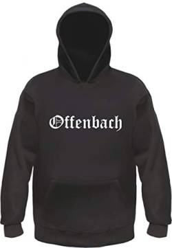 Offenbach Kapuzensweatshirt - Altdeutsch Bedruckt - Hoodie Kapuzenpullover M Schwarz von HB_Druck