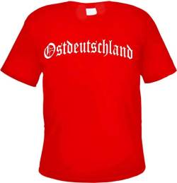 Ostdeutschland Herren T-Shirt - Altdeutsch - Tee Shirt L Rot von HB_Druck