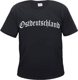 Ostdeutschland Herren T-Shirt - Altdeutsch - Tee Shirt Schwarz 2XL von HB_Druck