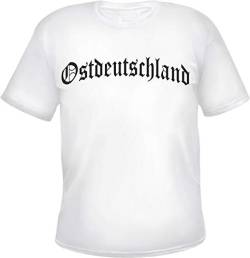 Ostdeutschland Herren T-Shirt - Altdeutsch - Tee Shirt Weiß M von HB_Druck