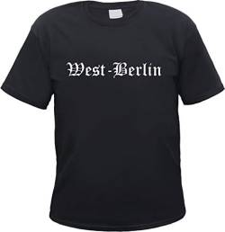 West-Berlin Herren T-Shirt - Altdeutsch - Tee Shirt 2XL Schwarz von HB_Druck