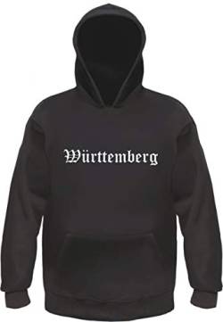 Württemberg Kapuzensweatshirt - Altdeutsch - Bedruckt - Hoodie Kapuzenpullover XL Schwarz von HB_Druck