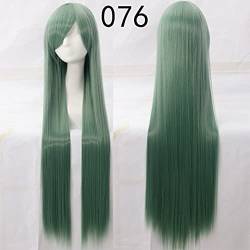 100Cm 39 '' Lange Gerade Perücken Frauen Anime Cosplay Perücken Im Allgemeinen Gebrauch Weiß Lila Orange Rosa Haar Cosplay Gemeinsame Perücken + Perücken Kappe Einheitsgröße Lange Gerade Perücke 76 von HBYLEE