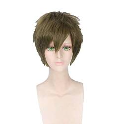 HBYLEE-Anime Role Play For Tachibana Makoto Cosplay Wig Free Iwatobi Swim Club Cosplay Men Short Straight Wigs[Farbe:-] von HBYLEE