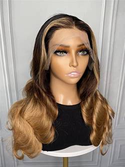 HBYLEE Human Lace Wigs 13 * 4 Lace Front Human Hair Wig for Black Women，Farbe：150Density 13 * 4/Größen：20 inch von HBYLEE