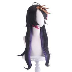 HBYLEE-Role Play Wig For Vtuber Shu Yamino Cosplay Wig Long Hair With Purple-Pink Highlights[Farbe:purple] von HBYLEE