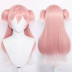 HBYLEE- Wig Anime Cosplay Genshin Impact Venti Diluc Zhongli Albedo Xiao Kaeya Ganyu HuTao Äther Tartaglia Klee Ningguang Rosaria Saccharose Cosplay Perücke [Farbe:Rosa] von HBYLEE