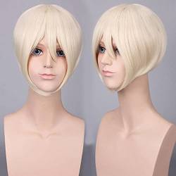 HBYLEE-Wig for cosplay 2019 20 Colours Black Yellow White Brown Blonde Short Cosplay Wig Men Women Halloween Party Short Hair Wigs for Boys Girls One Size K047-18 von HBYLEE