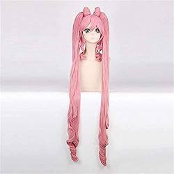 HBYLEE-Wig for cosplay Anime Coser Wig, Pretty Soldier Sailor Moon Chibi United States Cosplay Wig Long for Women, Synthetic, Hair Wigs, Two Ponytail and Bun Pink von HBYLEE