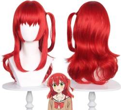 HBYLEE-Wig for cosplay Anime Cosplay Anime Bocchi The Rock! Kita Ikuyo Cosplay Wig Red Long Hair Halloween Costume Party Wig + Cap von HBYLEE
