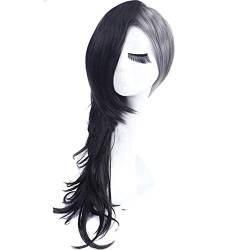 HBYLEE-Wig for cosplay Anime Ghouls Ken Kaneki Cosplay Wig Sasaki Haise Wig Girls Boys Renji Yomo UtaShort Black Grey Synthetic Wigs One Size UTA Short Wig 2 von HBYLEE
