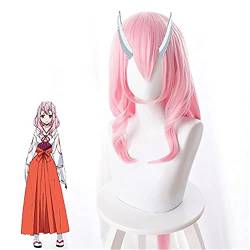 HBYLEE-Wig for cosplay Anime Tensei Shitara Slime Datta Ken Shuna Cosplay Wig 80 cm Long Pink Synthetic Hair Halloween Carnival Costume Role Play Wigs von HBYLEE