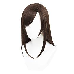 HBYLEE-Wig for cosplay Ankunft 100 cm braun gerades Seite Trennen gestaltete synthetische Haar Tifa Lockhart Perücken Cosplay Party Halloween Perücken+Perücke Deckel von HBYLEE