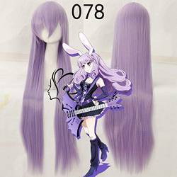 HBYLEE-Wig for cosplay Biamoxer Anime SHOW BY ROCK !! Cosplay Perücke Plasmagica Chuchu 100cm langes hellpurpurnes violettes synthetisches Haar für Erwachsenfeuerzeug von HBYLEE