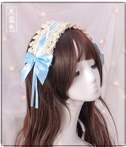 HBYLEE-Wig for cosplay Cute Lolita Hair Accessories Hair Band Hair Pin Lace Accessory Cosplay Wig Pink Purple Red Blue Cute Lolita Cosplay Girls Women Light Blue von HBYLEE