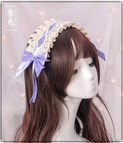 HBYLEE-Wig for cosplay Cute Lolita Hair Accessories Hair Band Hair Pin Lace Accessory Cosplay Wig Pink Purple Red Blue Cute Lolita Cosplay Girls Women Purple von HBYLEE