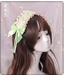 HBYLEE-Wig for cosplay Cute Lolita Hair Accessories Headband Hairpin Lace Accessory Cosplay Wig Pink Purple Red Blue Cute Lolita Cosplay Girls Women Light Green von HBYLEE
