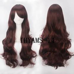 HBYLEE-Wig for cosplay Lolita 80cm Wavy Synthetic Hair Adult High Temperature Fiber + Free Wig Cap 80cm von HBYLEE