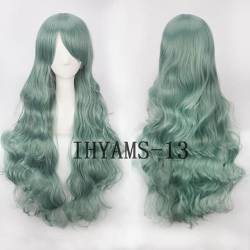 HBYLEE-Wig for cosplay Lolita Kunsthaar, 80 cm, gewellt, für Erwachsene, hohe Temperaturfasern, inkl. Perückenkappe, 80 cm von HBYLEE