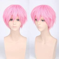 HBYLEE-Wig for cosplay Men's Synthetic Short Fluffy Red Silver Grey Light Golden Yellow Green Pink Purple Orange White Universal Cosplay Wig Pony as shown in the picture von HBYLEE