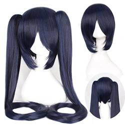 HBYLEE-Wig for cosplay Vocaloid Hatsune Miku Perücke Pferdeschwänze Black Rock Shooter Senbon Zakura Cosplay Perücke Langes Haar Blau Grün Schwarz Rosa Silve + Perückenkappe Cy120-9 von HBYLEE