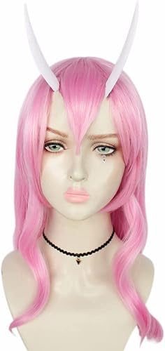 HBYLEE-Wig for cosplay Wig Anime Cosplay Anime Cosplay Wig, Cosplay Shuna Wig, Pink Wig for Dad, I was reborn as Slime, for Halloween, Party, Carnival, Nightlife, Concerts, Weddings von HBYLEE