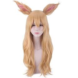 HBYLEE-Wig for cosplay Wig for Cos Wig Cos KDA Idol Singer Ari Highlights Colour Gradient Golden Long Hair von HBYLEE