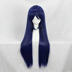 HBYLEE-Wig for cosplay anime cosplay perückeHaarteile lieben Live! Anime Cosplay Rose Net Perücken hochtemperaturbeständige Faser lange glatte Haare blau 31,5 Zoll von HBYLEE