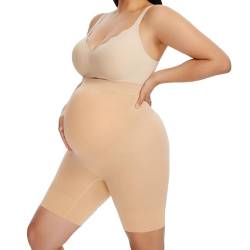 HBselect Damen Seamless Umstands Schwangerschaft Unterhose, Umstands Shapewear für Kleider Nahtlose, Shorts Umstandsslip, Schwangerschaftsslip Langes Bein von HBselect