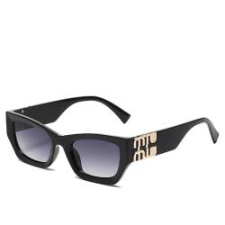 HCHES Cat-Eye-Sonnenbrille für Damen und Herren, quadratische Sonnenbrille, lässige Damenbrille, UV400, C4, Einheitsgröße von HCHES