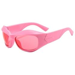 Sonnenbrille Damen, übergroß, dicker Rahmen, Sport, Radfahren, Sonnenbrille, Herren, Fahren, Sonnenbrille, Shades, UV400, Brillen, 6, Einheitsgröße von HCHES
