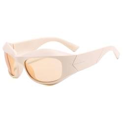 Sonnenbrille für Damen, übergroß, dicker Rahmen, Sport, Radfahren, Sonnenbrille, Herren, Fahren, Sonnenbrillen, UV400-Brillen, 5, Einheitsgröße von HCHES