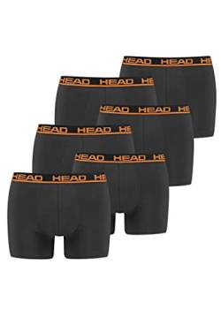 HEAD Herren Basic Boxer Pant Shorts Unterwäsche Unterhose 6 er Pack, Farbe:862 - Dark Shadow, Bekleidungsgröße:M von HEAD