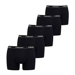 HEAD Herren Basic Boxers Boxer-Shorts, Schwarz, L (5er Pack) von HEAD