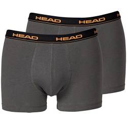 HEAD Herren Boxer Boxershort Unterhose 4er Pack (S, dark shadow) von HEAD