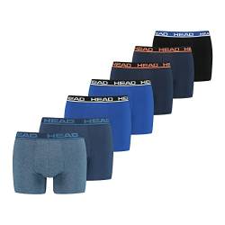 HEAD Herren Boxershorts Unterhosen Unterwäsche 7er Pack Vorteilspack (Blue Combo, S) von HEAD