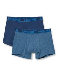 HEAD Herren Men's Basic Boxer Shorts, Blue Heaven, L EU von HEAD