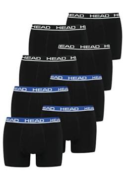 HEAD Men Boxershort 841001001 Basic Boxer 8er Pack, Farbe:Black/Black Blue, Bekleidungsgröße:M von HEAD