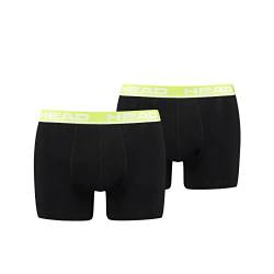 HEAD Men's Basic 2 Pack Boxer Briefs, Light Green/Black, m von HEAD