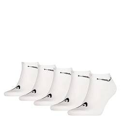 HEAD Unisex 781501001 Tennissocken 5er pack, Weiß, 35/38 von HEAD