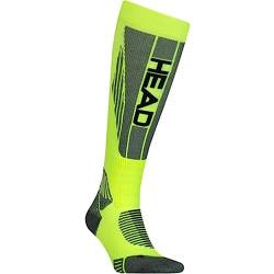 HEAD Unisex Head Unisex Racer Knee-high Ski 1 Pack KNEEHIGH SOCKS, Neon Yellow, 35 EU von HEAD